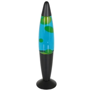 mat_zwarte_lavalamp_met_b_0.webp Flash Sale Straluma Mat zwarte lavalamp met blauw water en groene vlekken