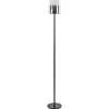 mat_zwarte_led_vloerlamp__0.webp Shop Straluma Mat zwarte LED vloerlamp met glazen kap helder/titanium