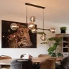 Store Straluma Mat zwarte 6-lichts hanglamp exclusief lichtbronnen