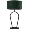 Sale Straluma Mat zwarte tafellamp met kap velours groen