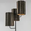 mat_zwarte_vloerlamp_edis_2.webp Flash Sale Straluma Mat zwarte vloerlamp Edisa met velvet bruine kappen