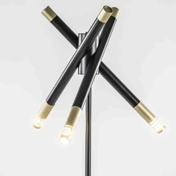 mat_zwarte_vloerlamp_g_me_2.webp Hot Straluma Mat zwarte vloerlamp G9 met gouden accenten