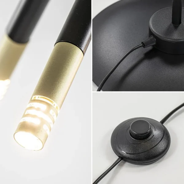 mat_zwarte_vloerlamp_g_me_3.webp Hot Straluma Mat zwarte vloerlamp G9 met gouden accenten