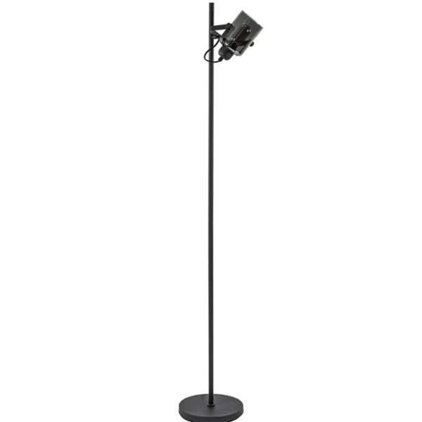 mat_zwarte_vloerlamp_met__0.webp Clearance Straluma Mat zwarte vloerlamp met smoke/titanium glas