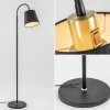 mat_zwarte_vloerlamp_met__3.webp New Straluma Mat zwarte vloerlamp met goud en kunststof kap