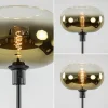 mat_zwarte_vloerlamp_met__3-4.webp Outlet Straluma Mat zwarte vloerlamp met glazen kap helder/goud