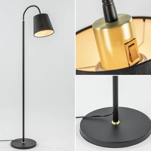 mat_zwarte_vloerlamp_met__3.webp New Straluma Mat zwarte vloerlamp met goud en kunststof kap