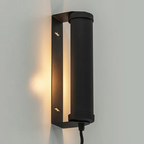mat_zwarte_wandlamp_met_s_4-1.webp Clearance Straluma Mat zwarte wandlamp met snoer