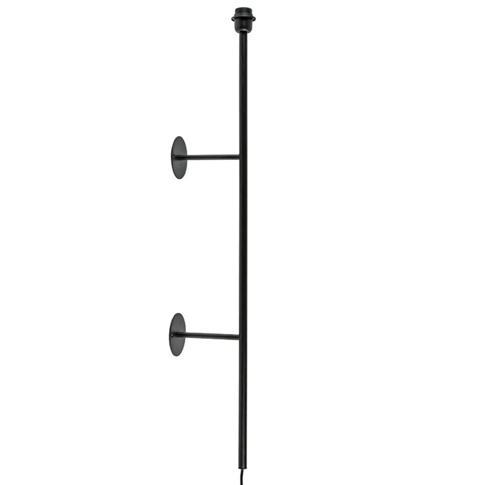 mat_zwarte_wandlamp_soria_0.webp Discount Straluma Mat zwarte wandlamp Soriano exclusief kap
