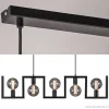 Clearance Straluma Metalen eettafel hanglamp zwart frame