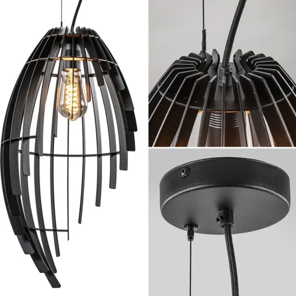 metalen_hanglamp_mat_zwar_3.webp Outlet Straluma Metalen hanglamp mat zwart metaal