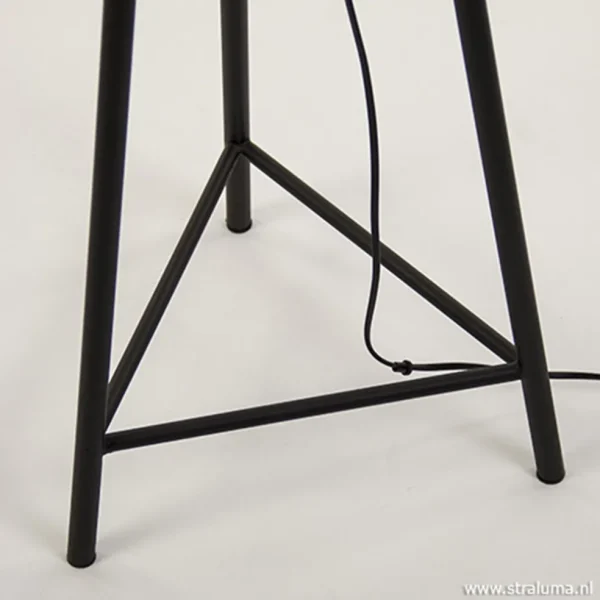Best Straluma Metalen kooi vloerlamp oud-brons L&L
