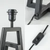 Outlet Straluma Metalen lampvoet mat zwart exclusief kap