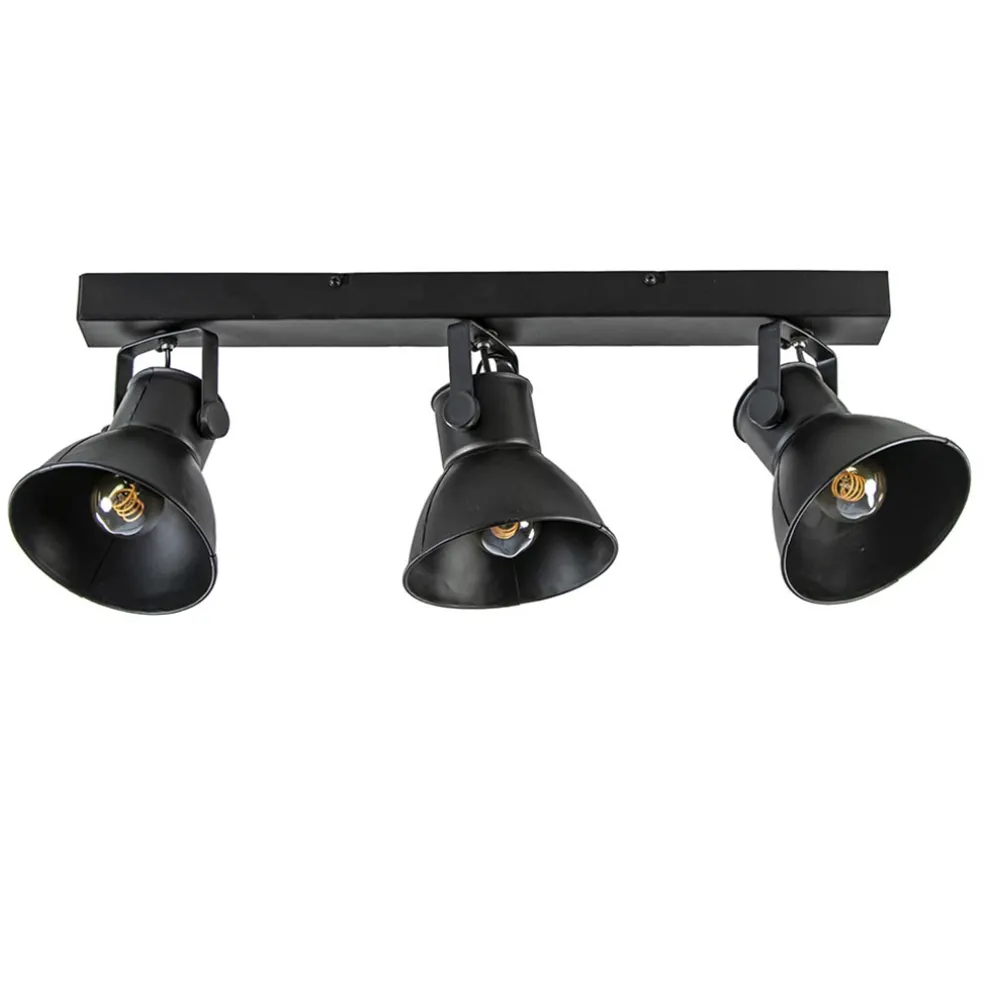 metalen_lichts_plafondlam_0.webp New Straluma Metalen 3-lichts plafondlamp ELiano mat zwart