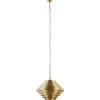 Store Straluma Metalen robuuste hanglamp ambachtelijk brons rond