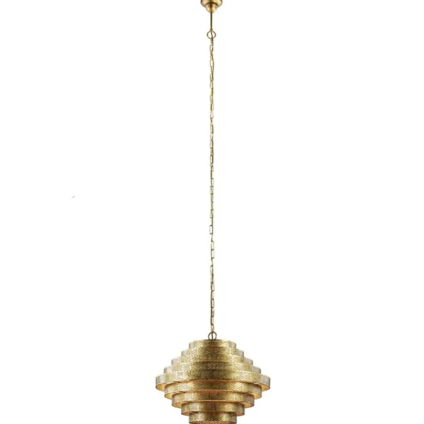 Store Straluma Metalen robuuste hanglamp ambachtelijk brons rond