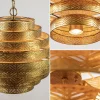 Store Straluma Metalen robuuste hanglamp ambachtelijk brons rond