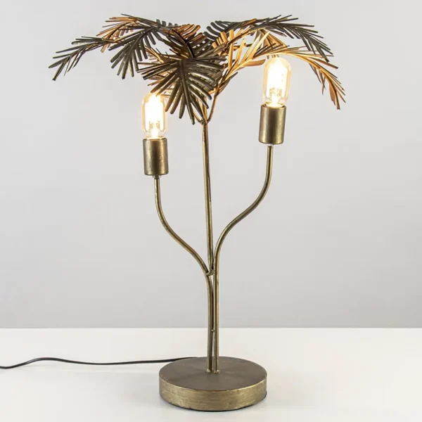 metalen_tafellamp_palm_an_1.webp Sale Straluma Metalen tafellamp Palm antiek brons Light and Living