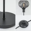 New Straluma Modern landelijke vloerlamp mat zwart met draadkap