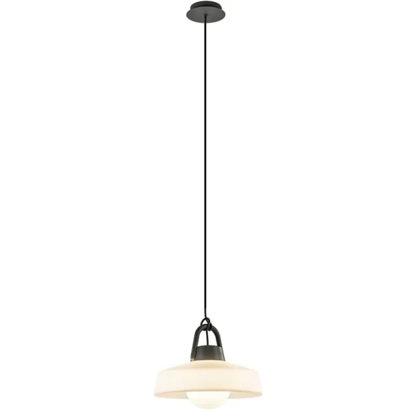 moderne_buitenlamp_hang_a_1.webp Outlet Straluma Moderne buitenlamp hang antraciet met wit IP65