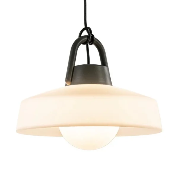 moderne_buitenlamp_hang_a_2.webp Outlet Straluma Moderne buitenlamp hang antraciet met wit IP65