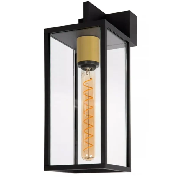 Cheap Straluma Moderne buitenlamp rechthoek zwart met goud IP54