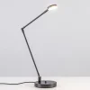 Shop Straluma Moderne bureaulamp zwart staal met dimbaar LED