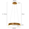 Cheap Straluma Moderne design LED hanglamp ring goud