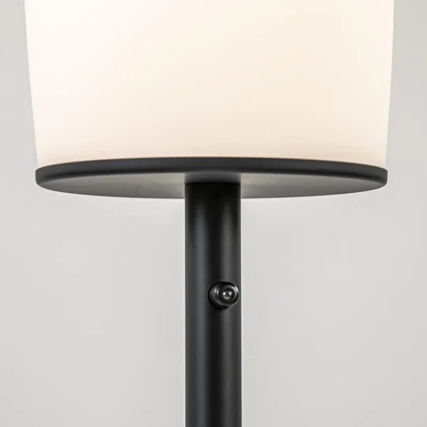 moderne_design_vloerlamp__2.webp Online Straluma Moderne design vloerlamp zwart met opaal glas dim to warm