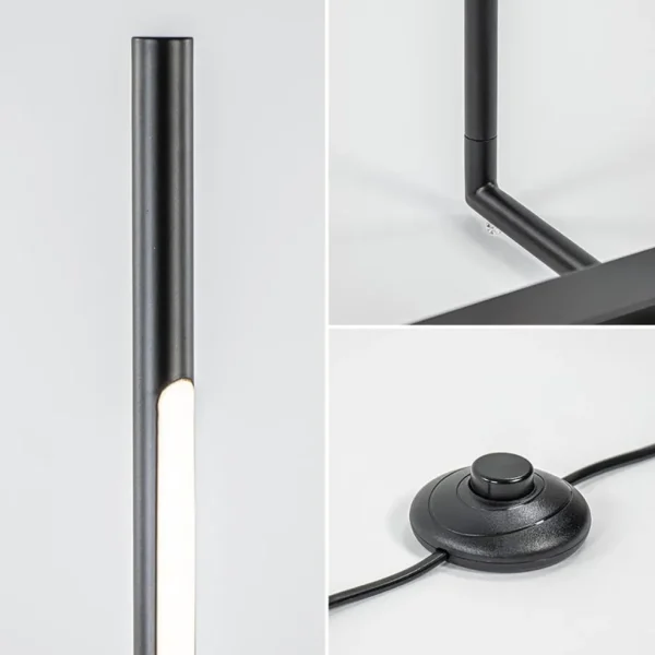 moderne_design_vloerlamp__3-1.webp Sale Straluma Moderne design vloerlamp zwart inclusief dimbaar LED