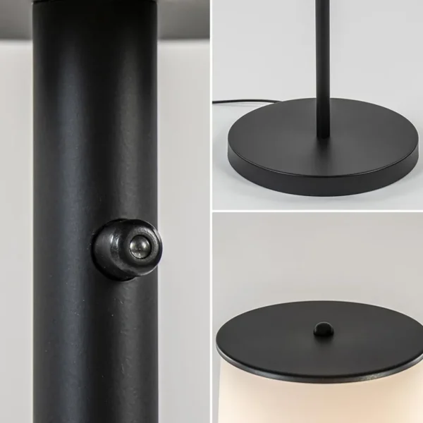 moderne_design_vloerlamp__3.webp Online Straluma Moderne design vloerlamp zwart met opaal glas dim to warm