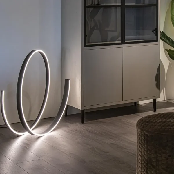 Hot Straluma Moderne design vloerlamp LED dimbaar zwart