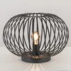 Hot Straluma Moderne draad tafellamp rond mat zwart