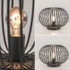 Hot Straluma Moderne draad tafellamp rond mat zwart