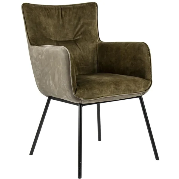 moderne_eetkamerstoel_led_0.webp Best Sale Straluma Moderne eetkamerstoel leder met stoffen zitting