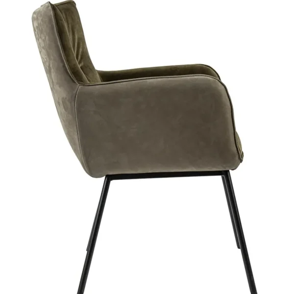 moderne_eetkamerstoel_led_2.webp Best Sale Straluma Moderne eetkamerstoel leder met stoffen zitting