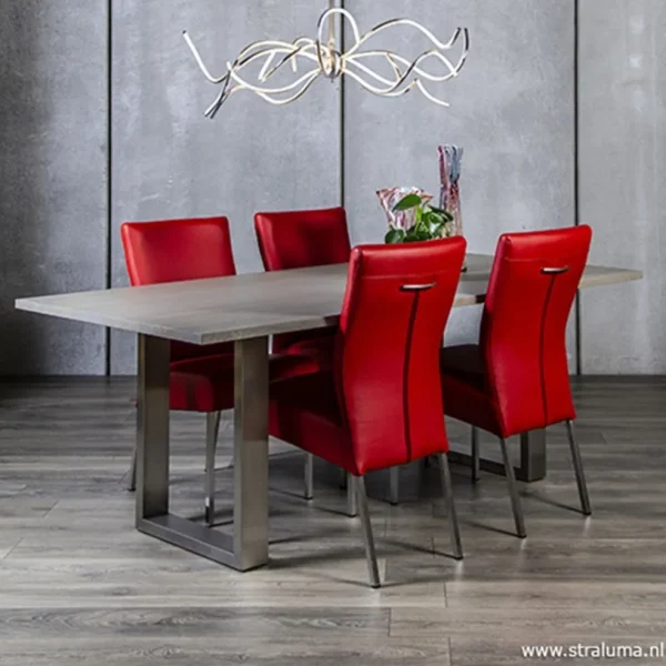 Flash Sale Straluma Moderne eettafel vergrijsd eiken 200x100