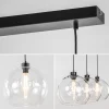 moderne_eettafelhanglamp__2.webp Sale Straluma Moderne eettafelhanglamp zwart met helder glas