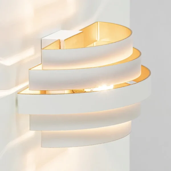 moderne_g_wandlamp_wit_me_1.webp Clearance Straluma Moderne G9 wandlamp wit met goud