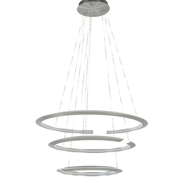 moderne_hanglamp_rond_met_0.webp Outlet Straluma Moderne hanglamp rond met LED ringen nikkel