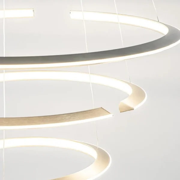 moderne_hanglamp_rond_met_2.webp Outlet Straluma Moderne hanglamp rond met LED ringen nikkel