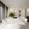 moderne_hanglamp_rond_met_4.webp Outlet Straluma Moderne hanglamp rond met LED ringen nikkel