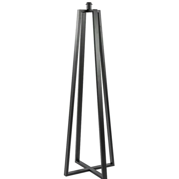moderne_lampvoet_mat_zwar_0.webp Online Straluma Moderne lampvoet mat zwart exclusief kap