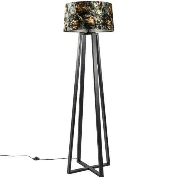 moderne_lampvoet_mat_zwar_3.webp Online Straluma Moderne lampvoet mat zwart exclusief kap