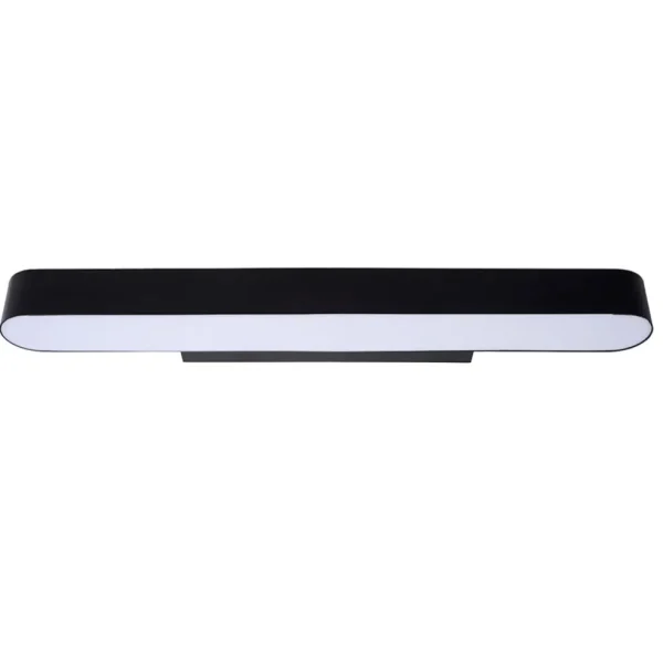 moderne_led_badkamer_wand_0.webp New Straluma Moderne LED badkamer wandlamp zwart 60 cm