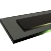 Online Straluma Moderne LED hanglamp balk mat zwart met smoke glas