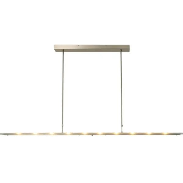 Discount Straluma Moderne LED hanglamp nikkel met helder glas