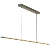 Discount Straluma Moderne LED hanglamp nikkel met helder glas