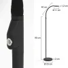 moderne_led_leeslamp_zwar_3.webp New Straluma Moderne LED leeslamp zwart met smoke glas dimbaar