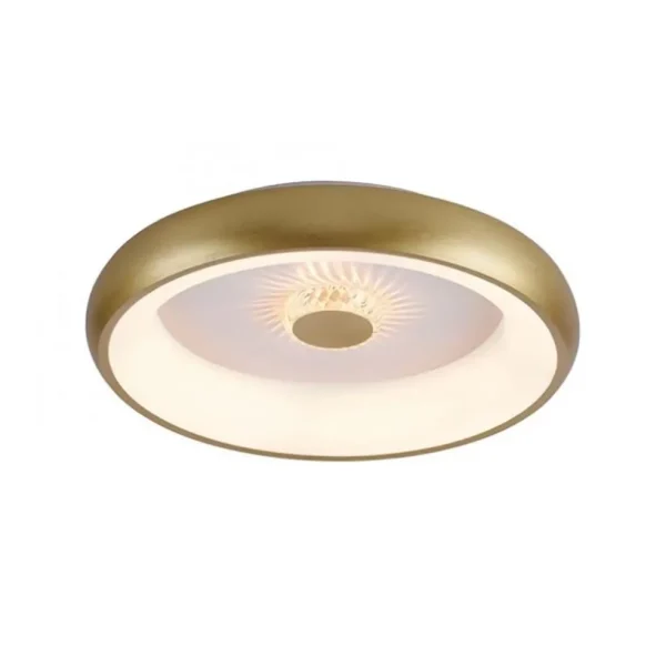 moderne_led_plafondlamp_m_0.webp New Straluma Moderne LED plafondlamp mat goud met remote dimbaar